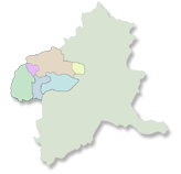 吾妻郡の位置図